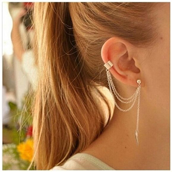 🎅🏻 Leaf Ear Cuff-Color Choices - Picture 1 of 1